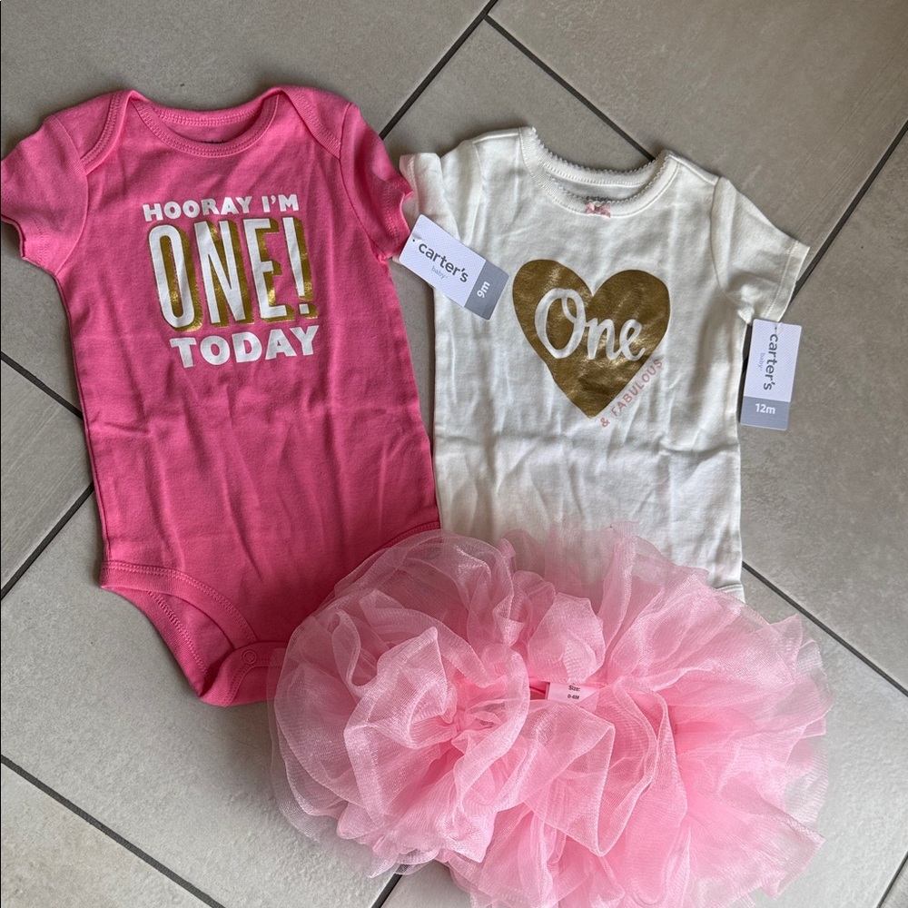 Baby Girl 1st Birthday OutFits 9-12M with Tutu